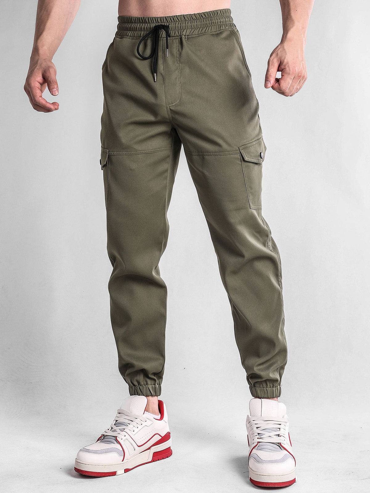 Teddygefütterte Chino-Jacke & Chino Cargo Jogginghose