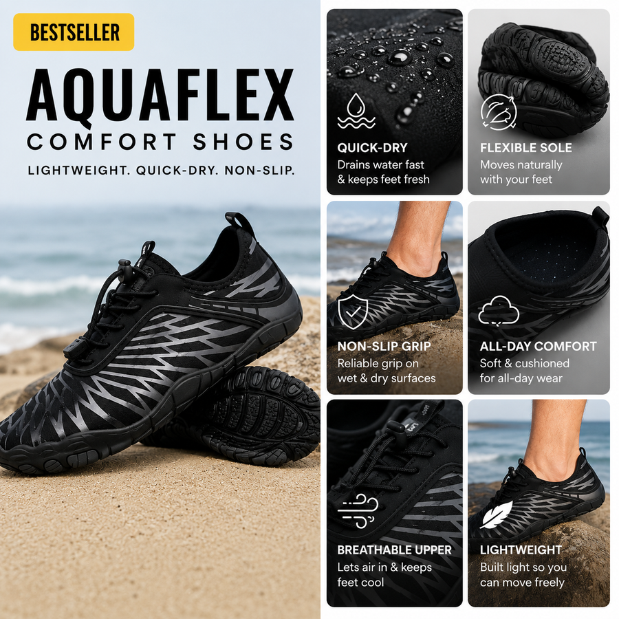 The AquaFlex Comfort Shoes – Lightweight & Cushioned