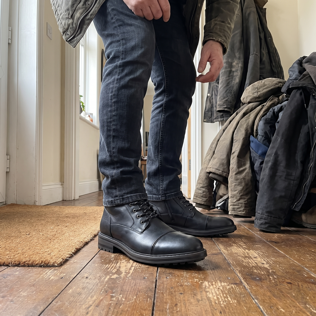 Camborne Leather Ankle Boots