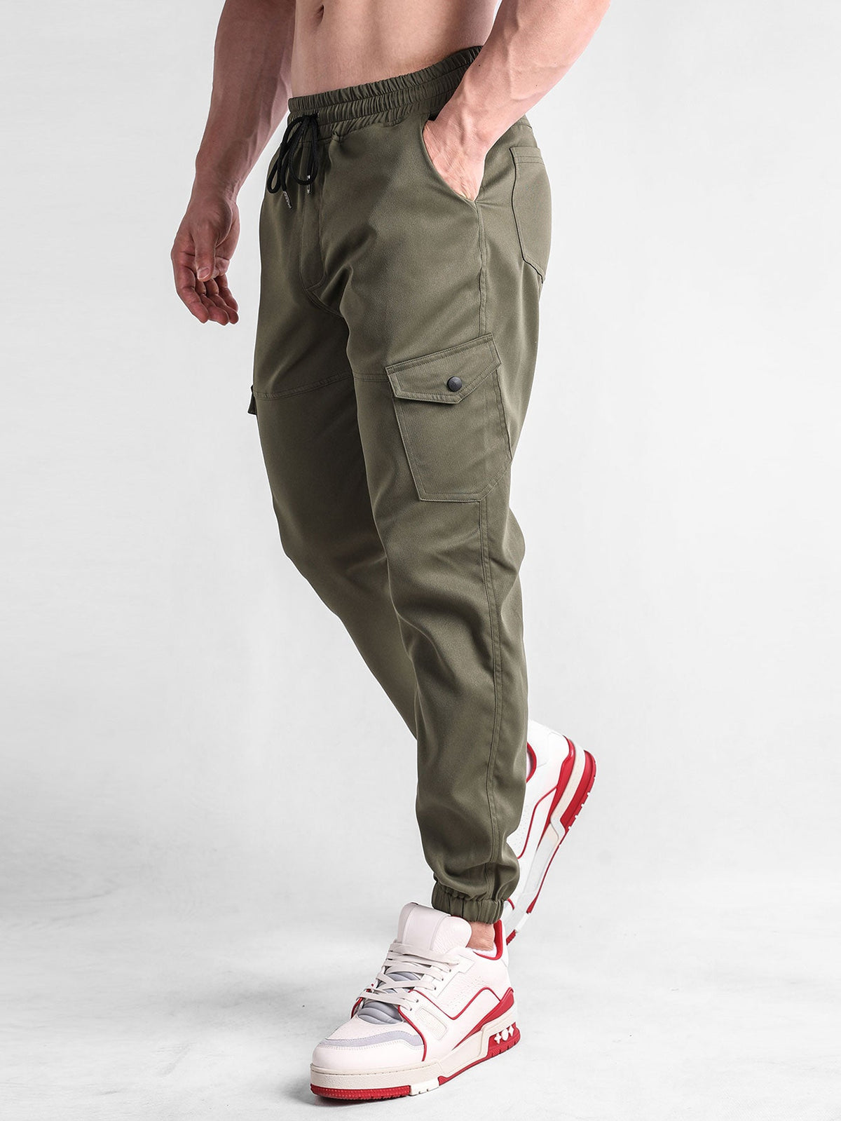 Teddygefütterte Chino-Jacke & Chino Cargo Jogginghose