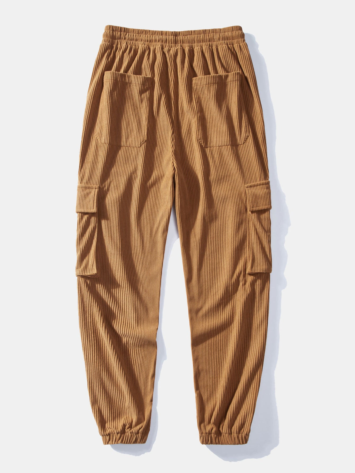 Farbblock Teddy Fleece Mantel & Kordelzug Corduroy Cargo Jogger Hose