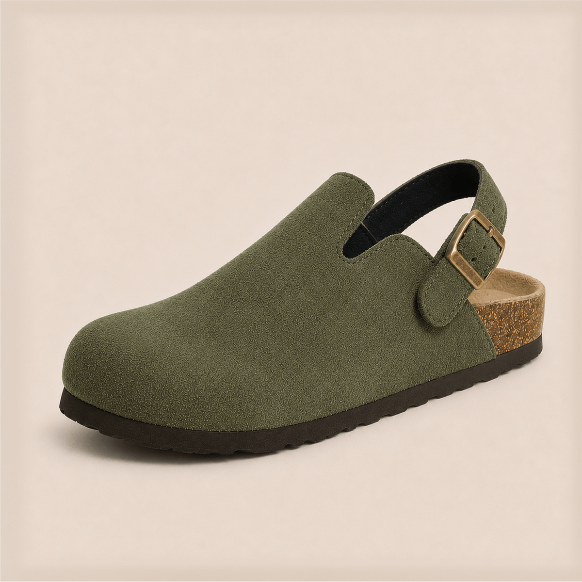 Wexley Suede Backstrap Clogs