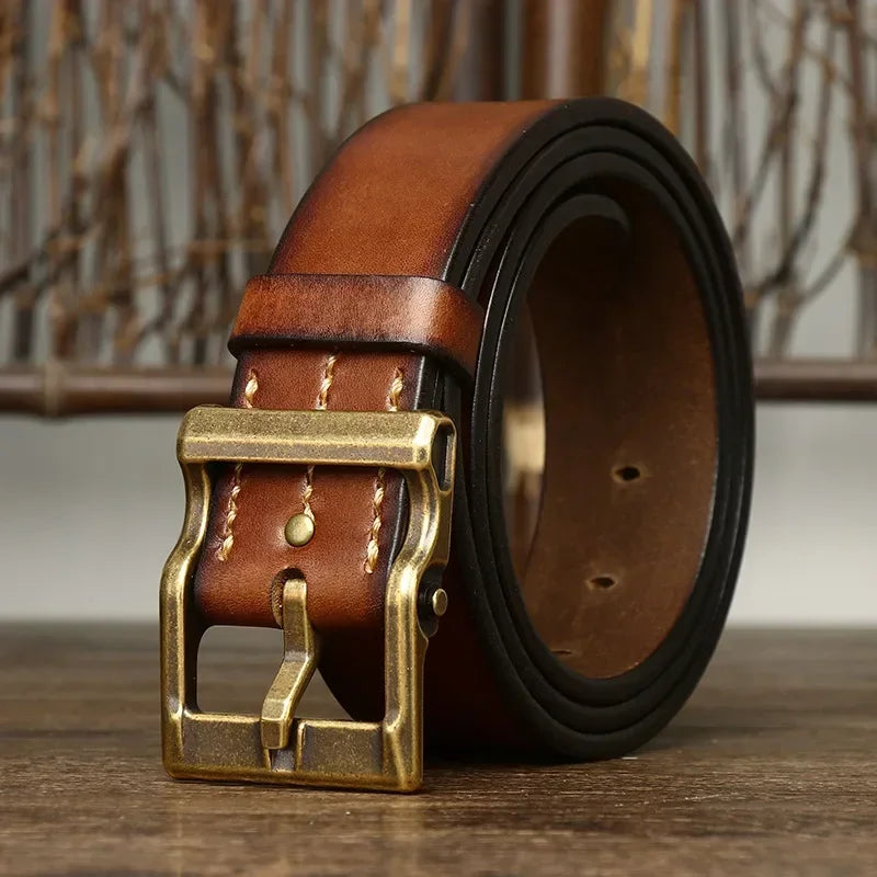 Leather belt
