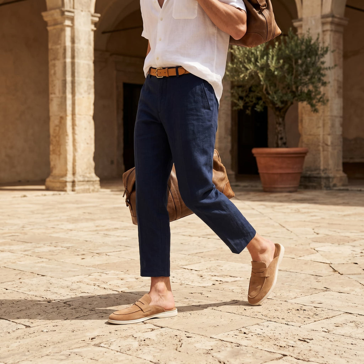 The Taormina Suede Mule