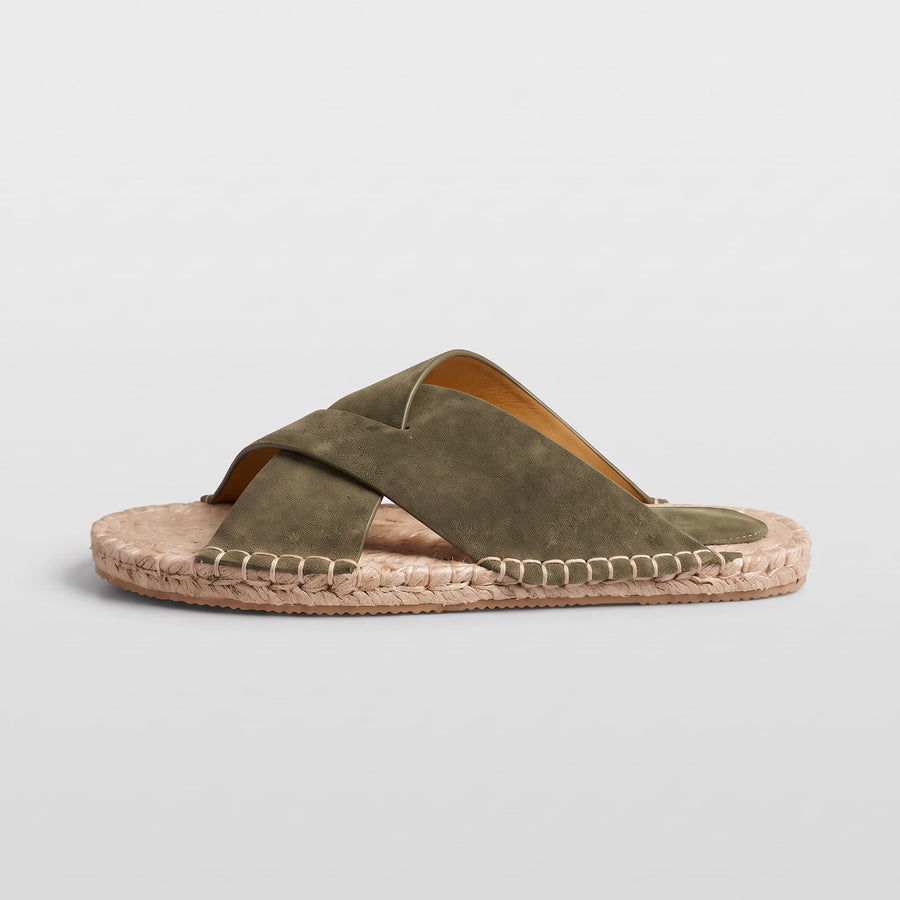 The Cascais Suede Espadrille Slide