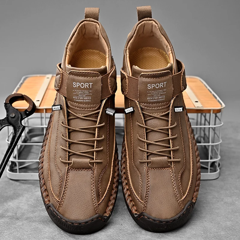 Frenzo Leather Trainer