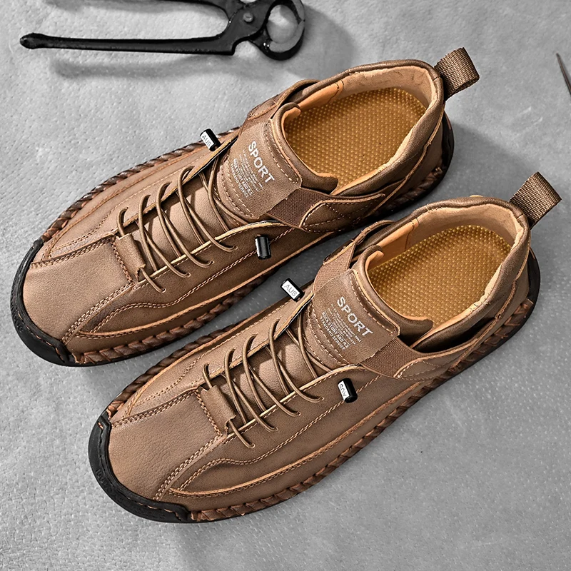 Frenzo Leather Trainer
