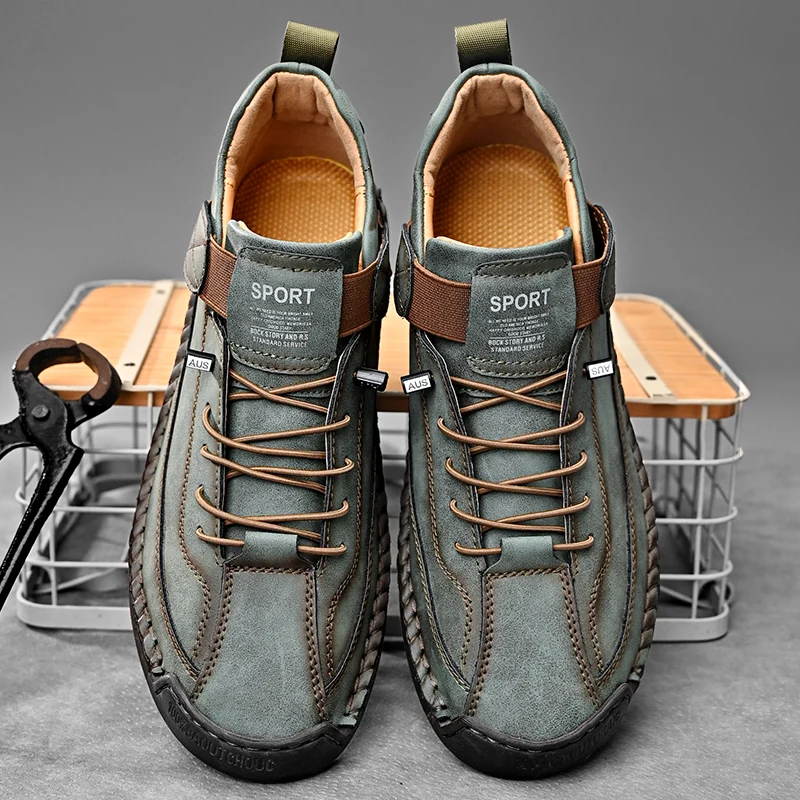 Frenzo Leather Trainer