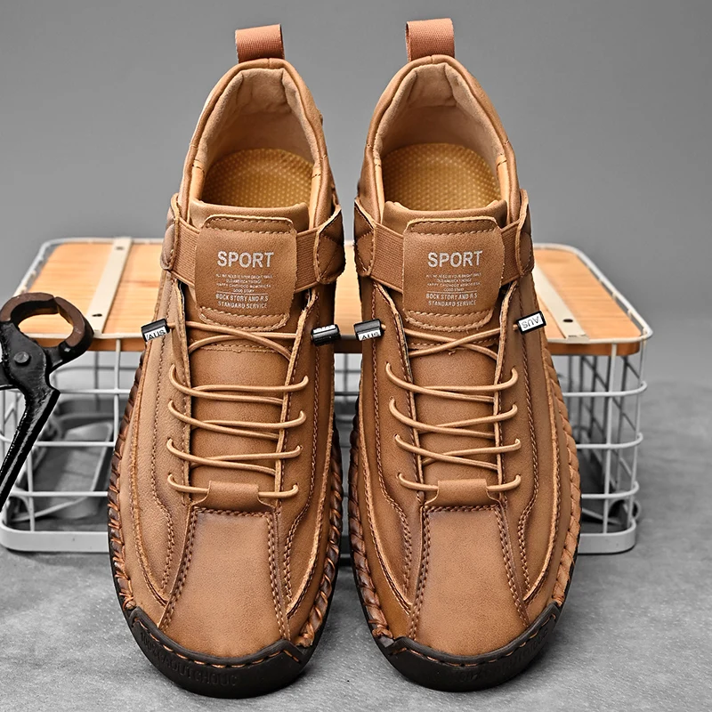 Frenzo Leather Trainer