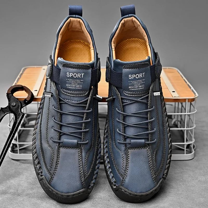 Frenzo Leather Trainer