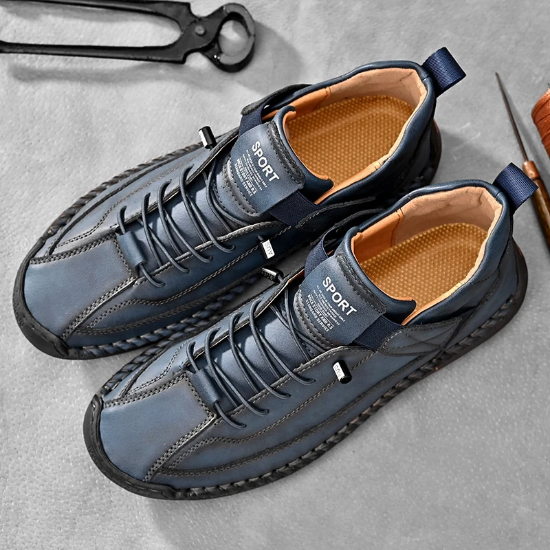 Frenzo Leather Trainer