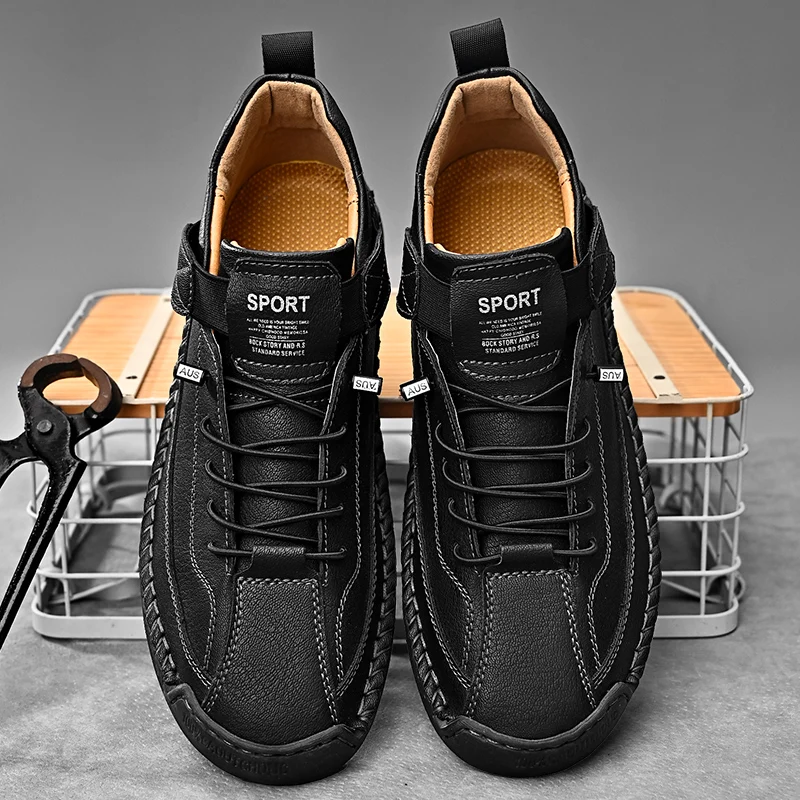 Frenzo Leather Trainer