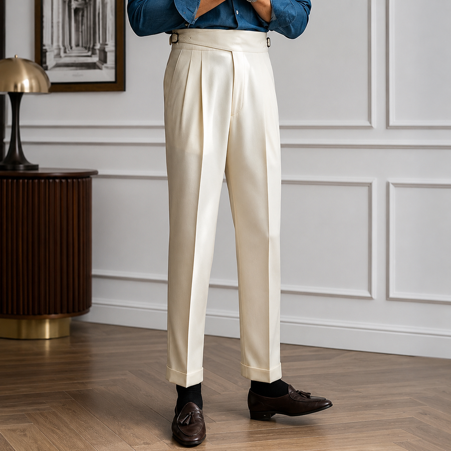 The Estepona pleated trousers