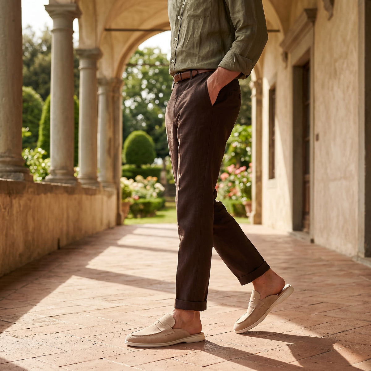 The Taormina Suede Mule