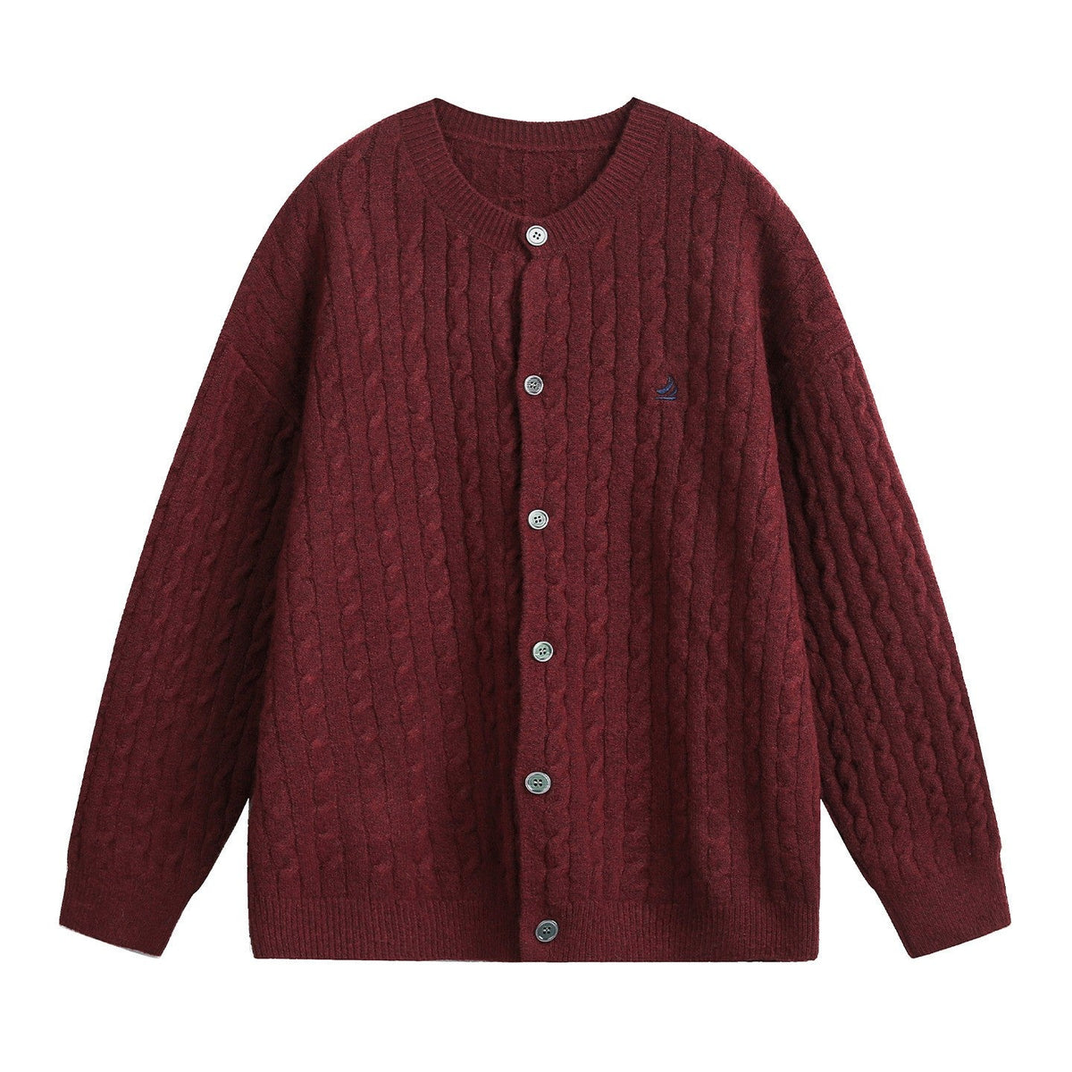 Bordeaux Braided Cardigan