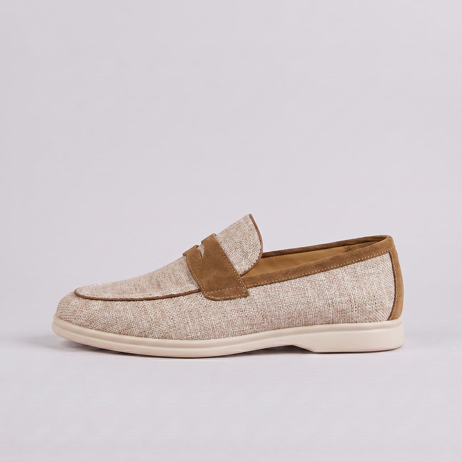 The Rapallo Linen Penny Loafer