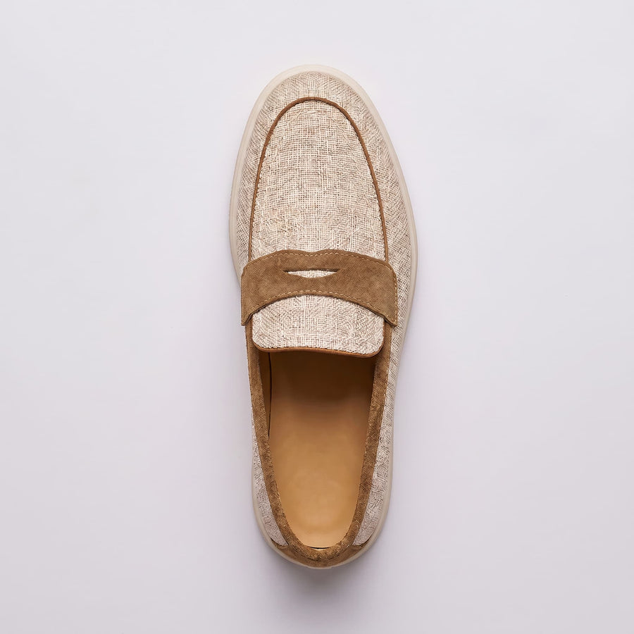 The Rapallo Linen Penny Loafer