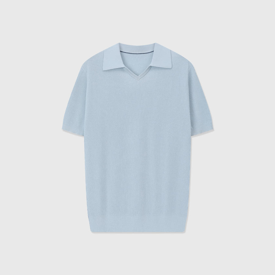 Solaro Open-Collar Knit Polo