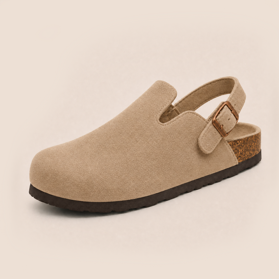 Wexley Suede Backstrap Clogs