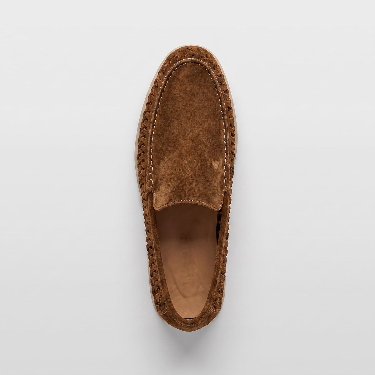 The Lucca Woven Suede Loafer