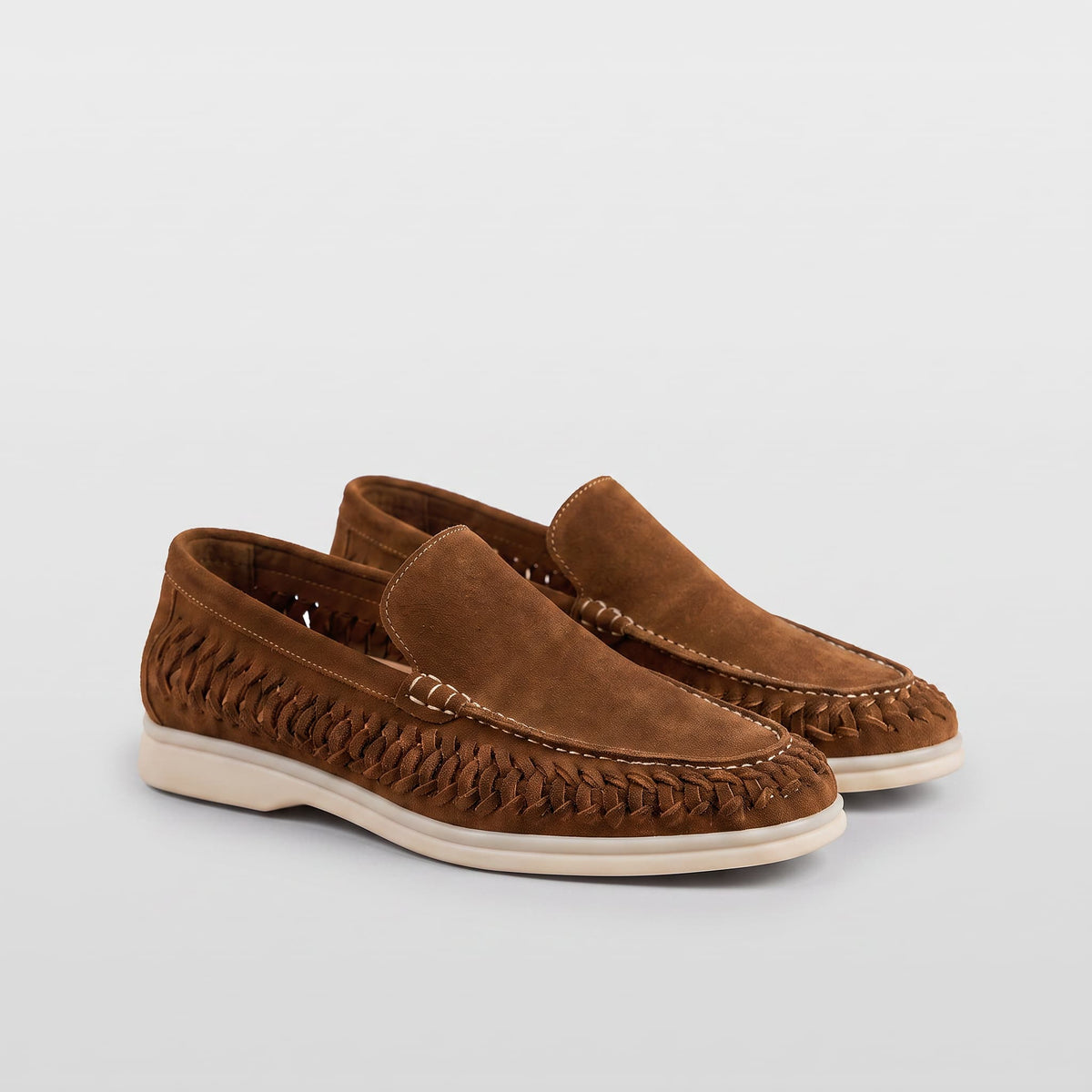 The Lucca Woven Suede Loafer