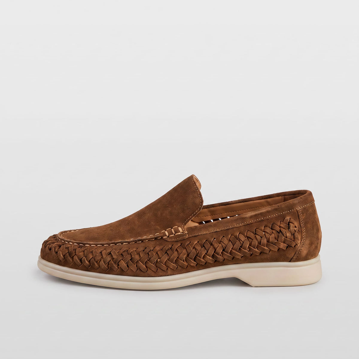 The Lucca Woven Suede Loafer