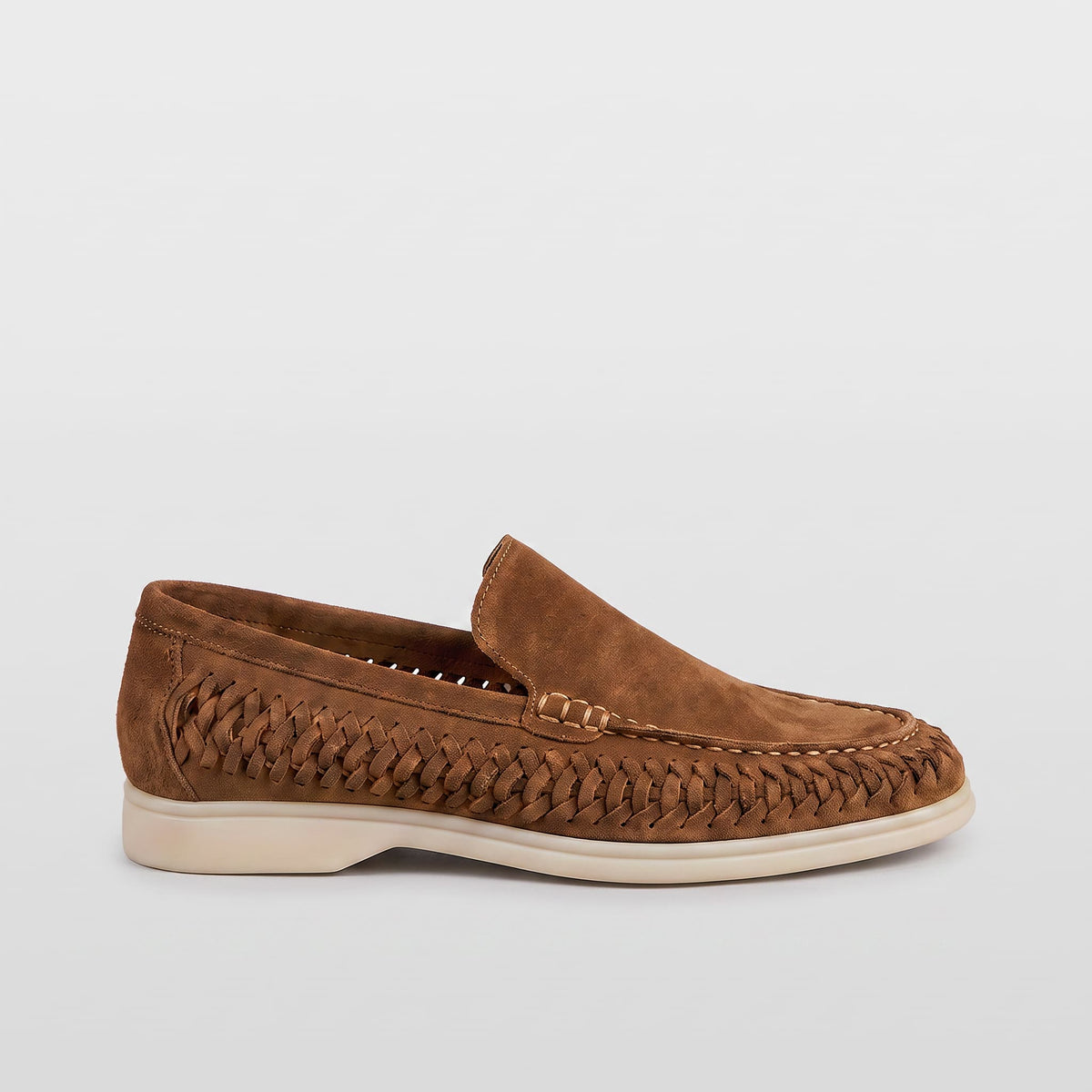 The Lucca Woven Suede Loafer