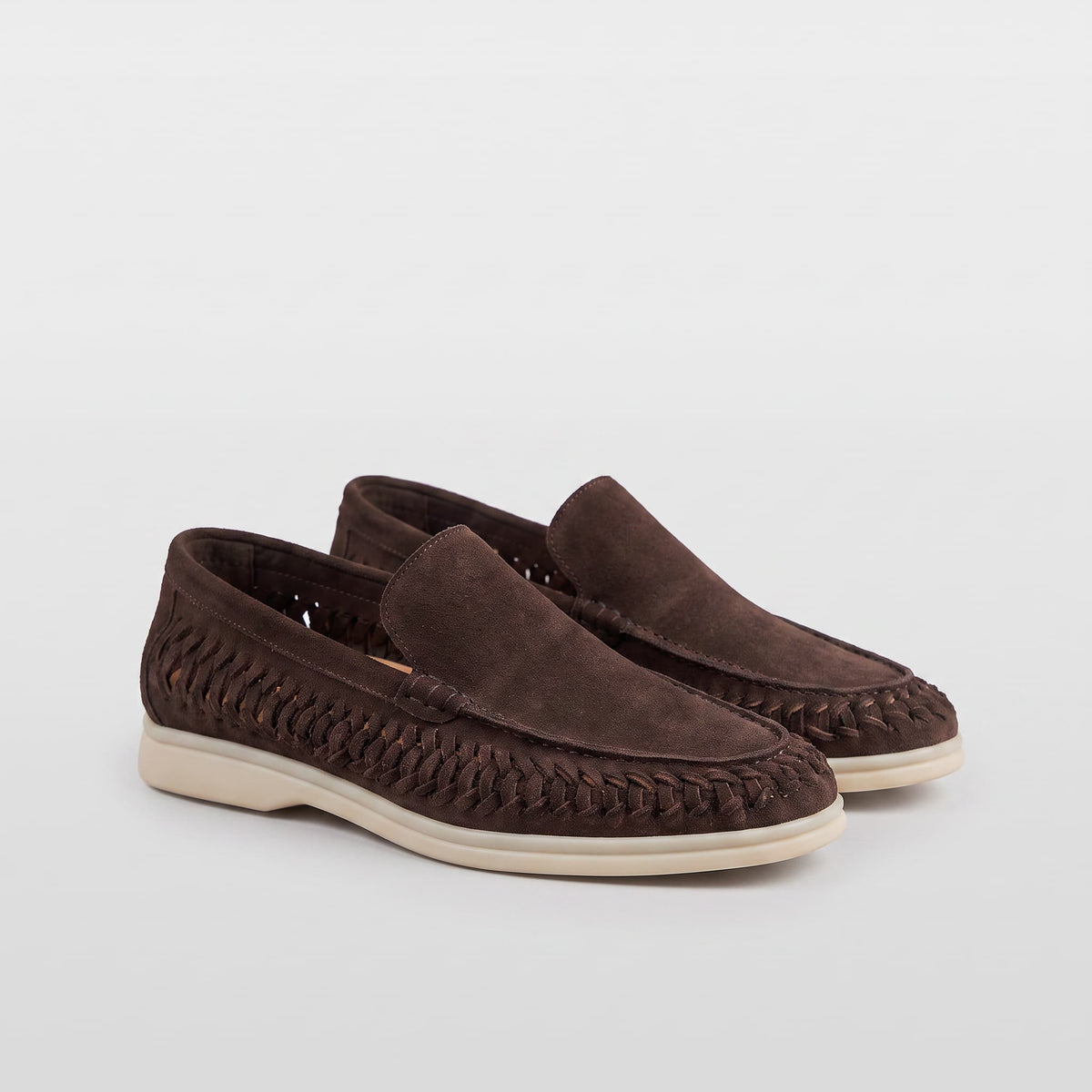 The Lucca Woven Suede Loafer