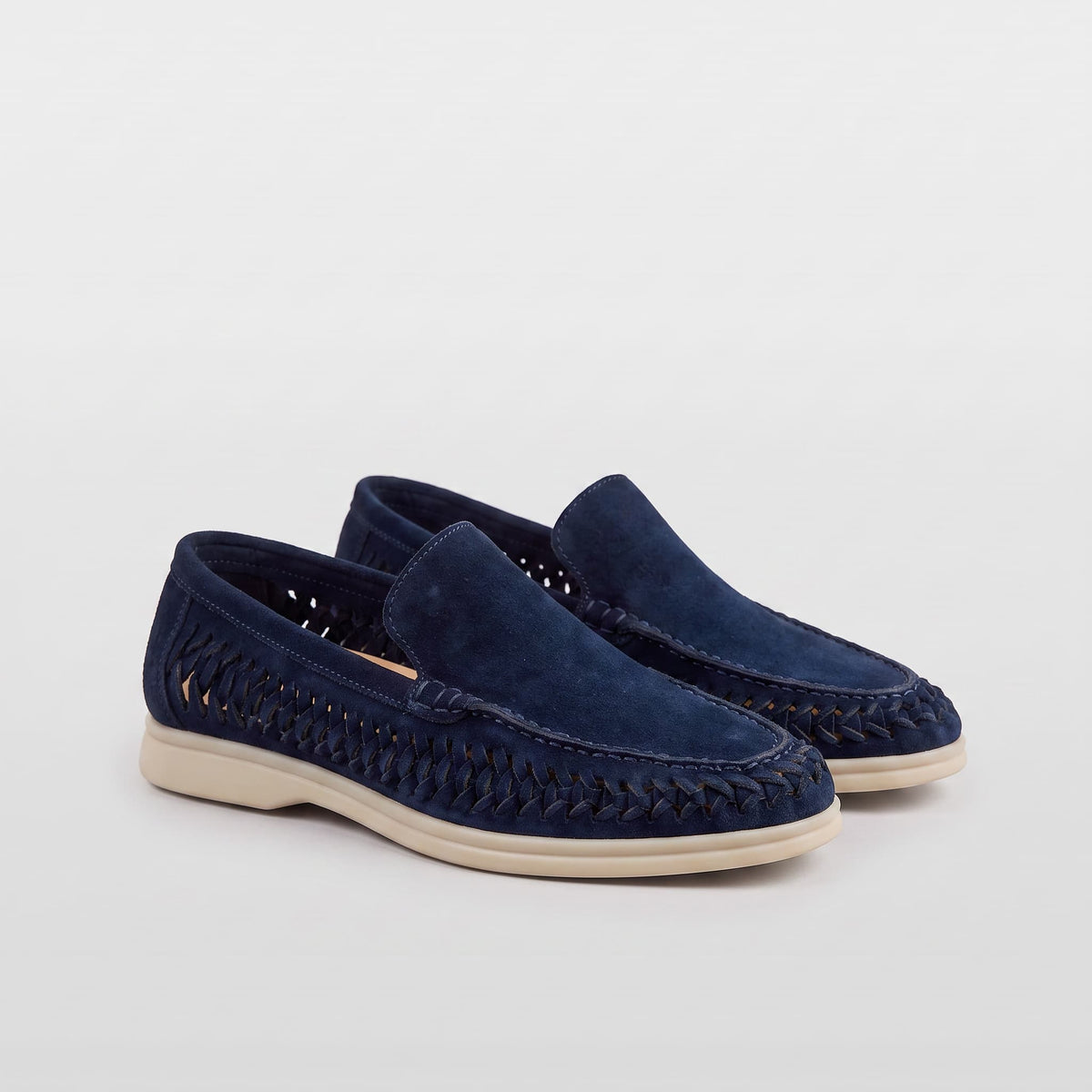 The Lucca Woven Suede Loafer