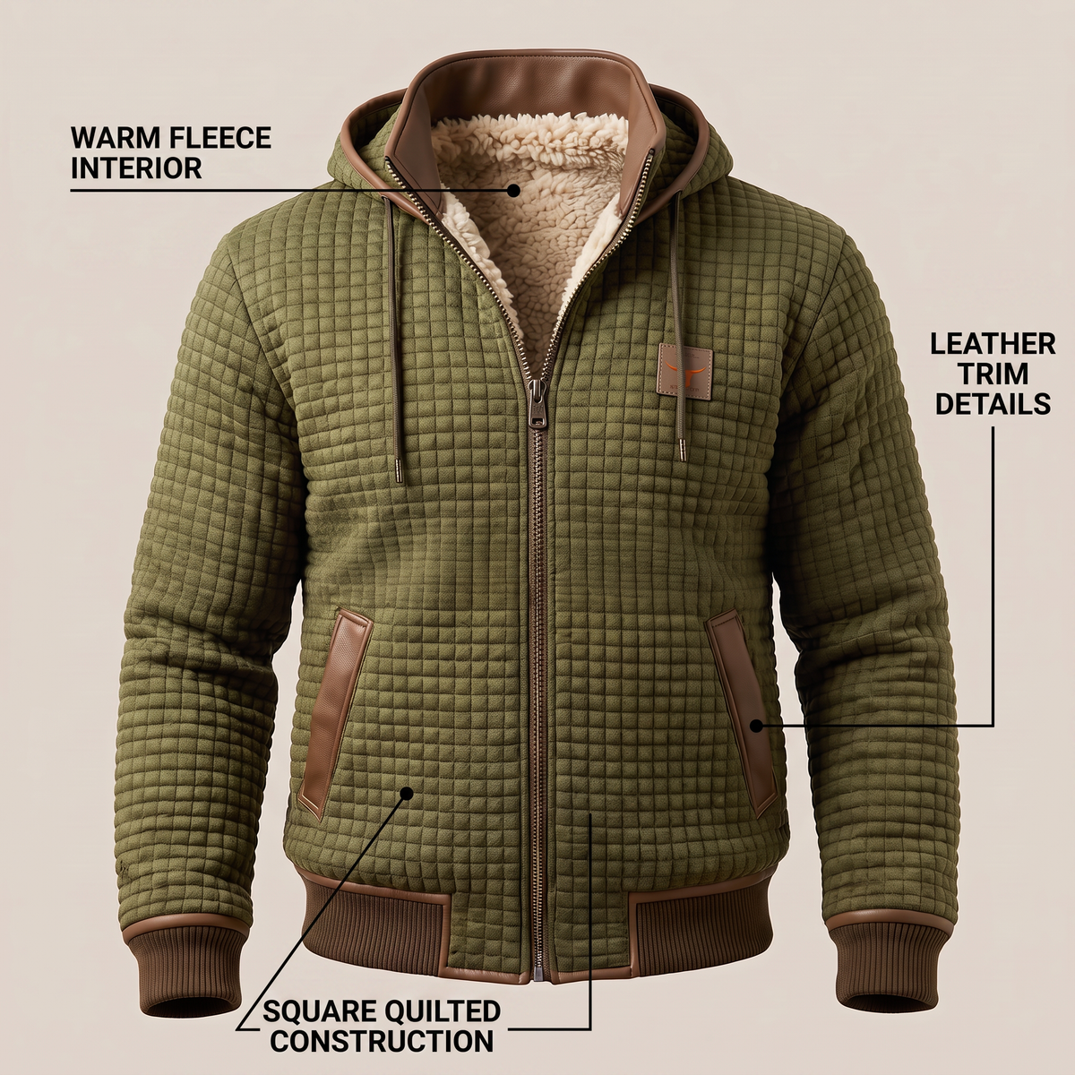 Arden Quilted Fleece Jacket