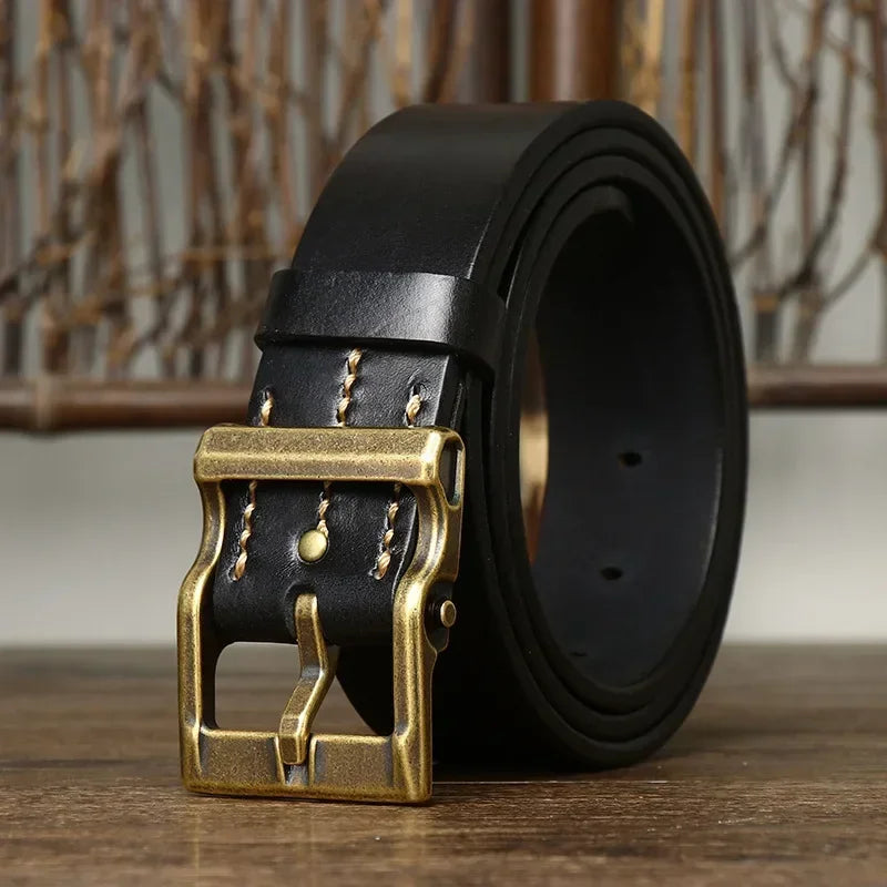 Leather belt