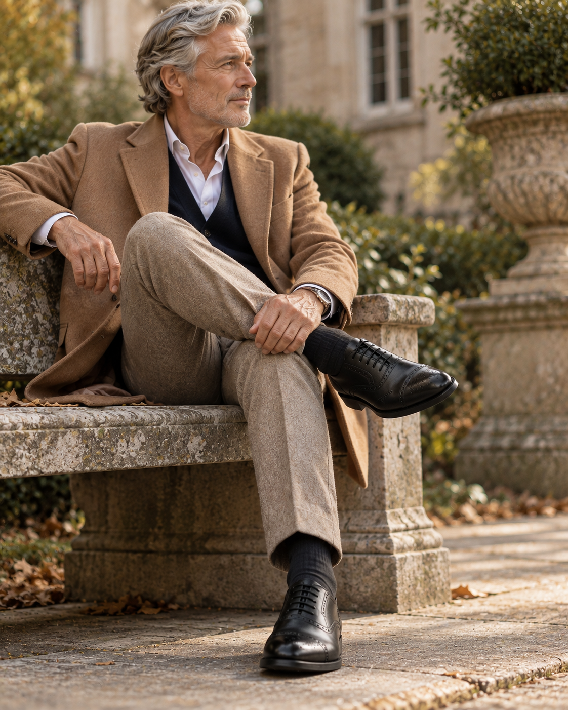 Tobacco Cap-Toe Brogue Oxford