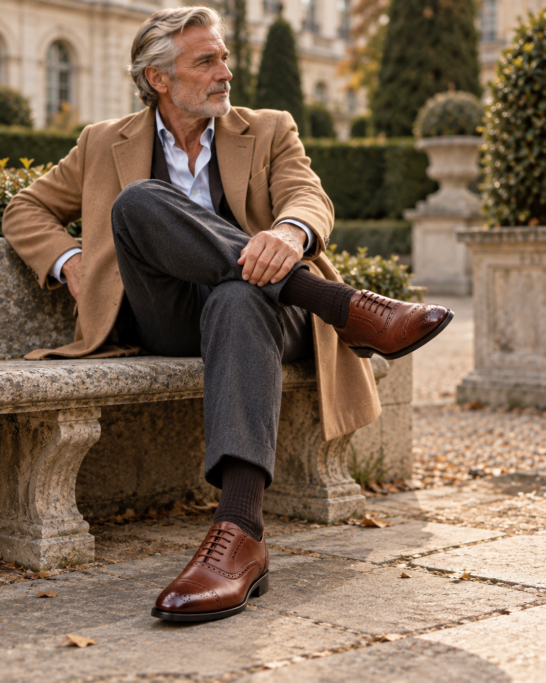 Tobacco Cap-Toe Brogue Oxford