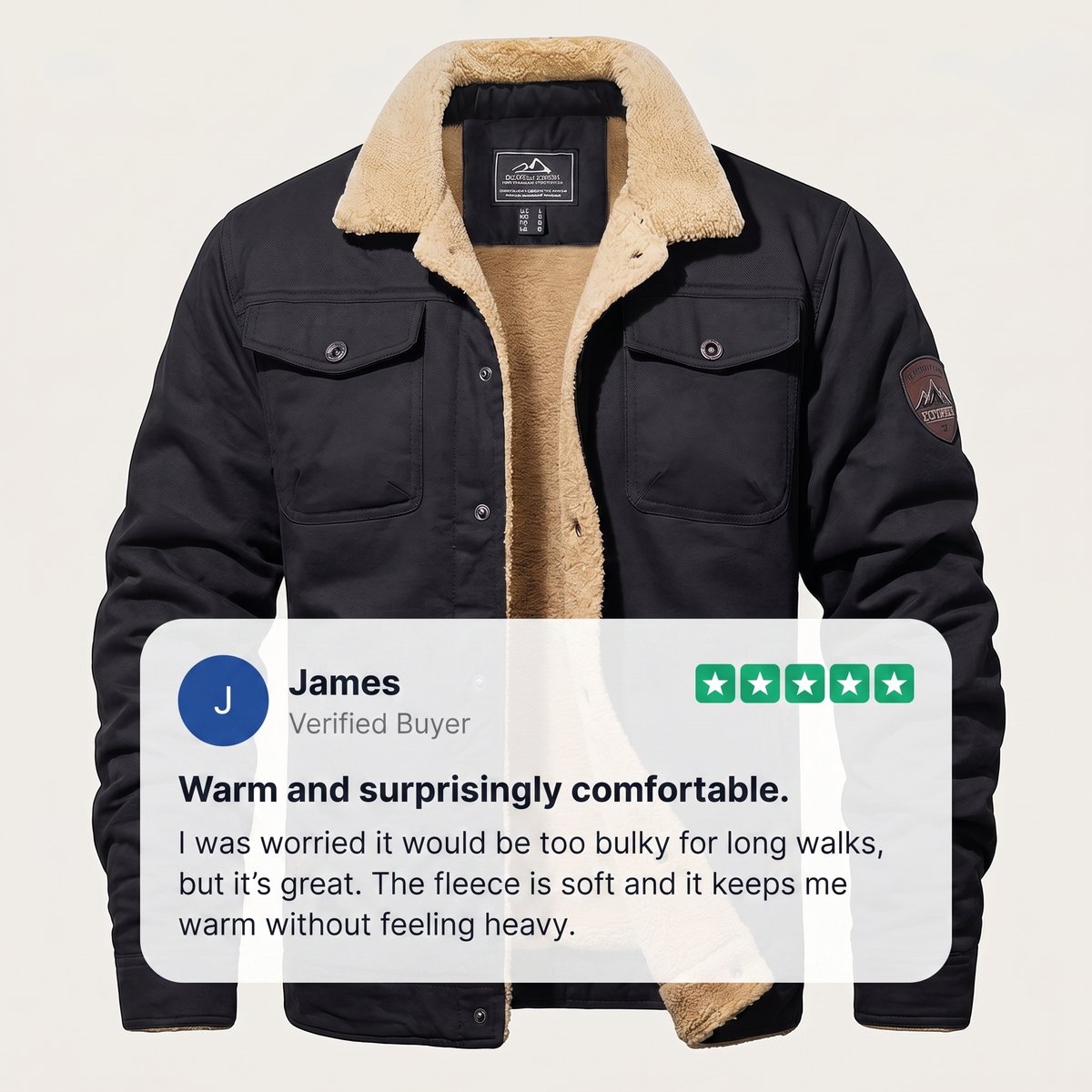 Casey Fleece Bomber Jacket