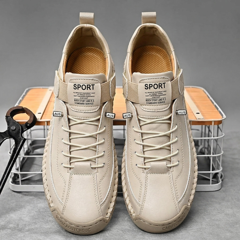 Frenzo Leather Trainer