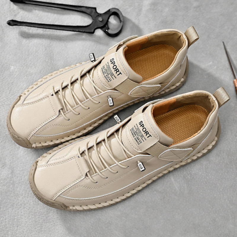 Frenzo Leather Trainer