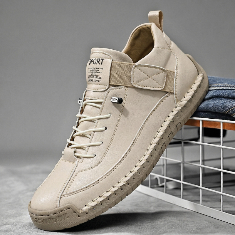 Frenzo Leather Trainer