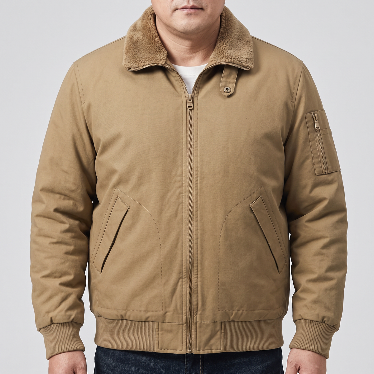 Graham Fleece Bomber Jacket