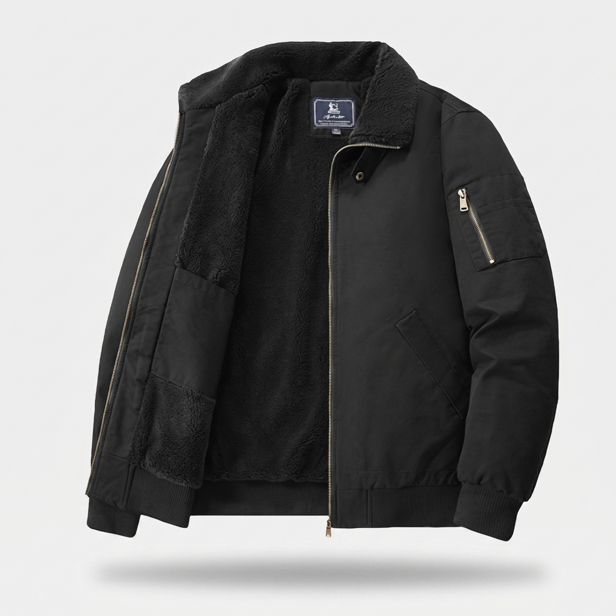 Graham Fleece Bomber Jacket