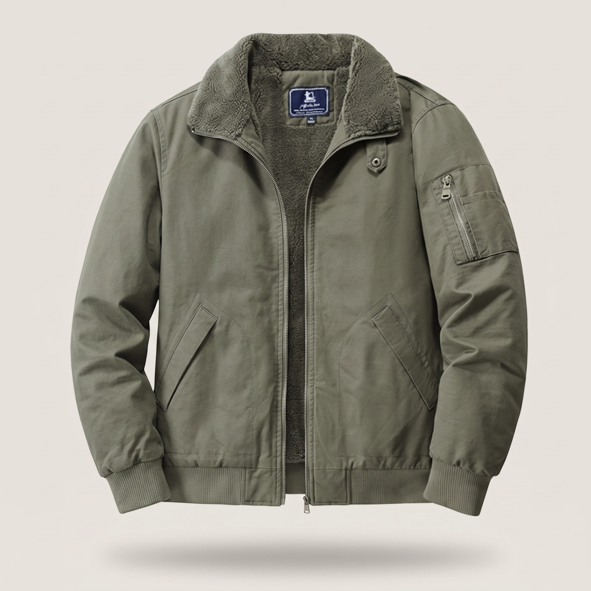 Graham Fleece Bomber Jacket