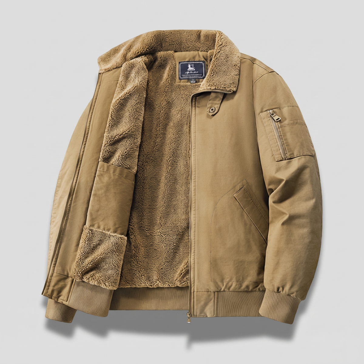 Graham Fleece Bomber Jacket