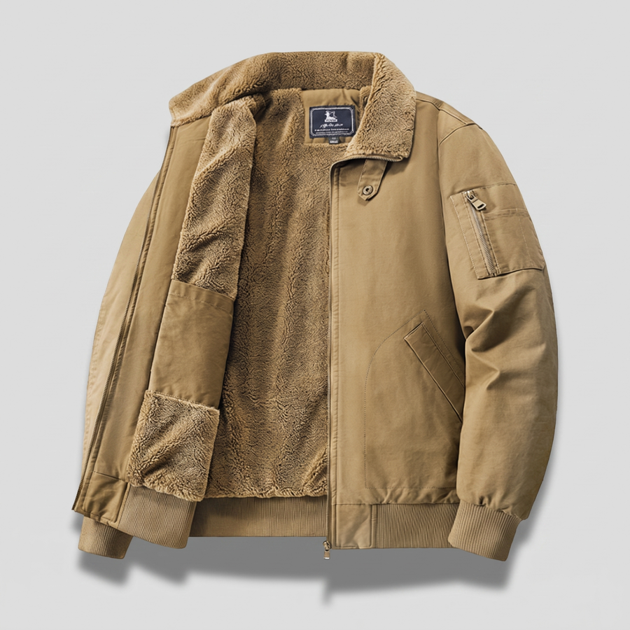 Graham Fleece Bomber Jacket