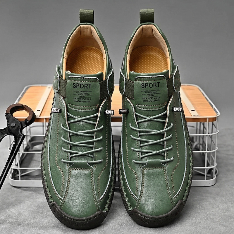 Frenzo Leather Trainer