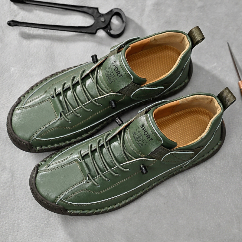 Frenzo Leather Trainer