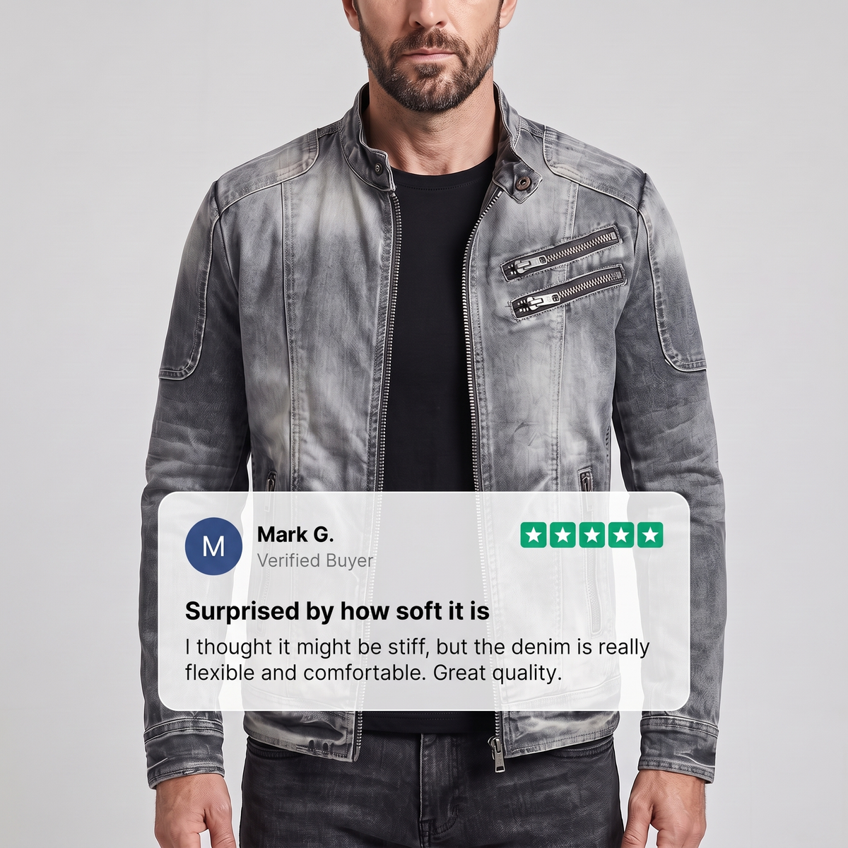 Alessio Retro Denim Jacket