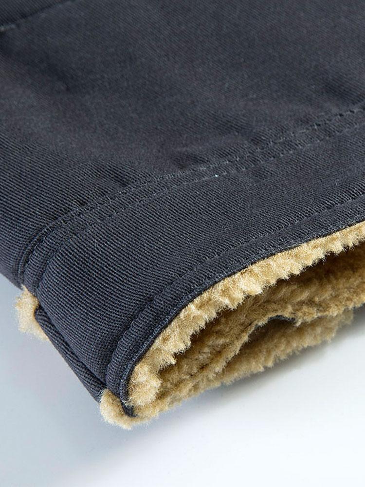 Teddygefütterte Chino-Jacke & Chino Cargo Jogginghose