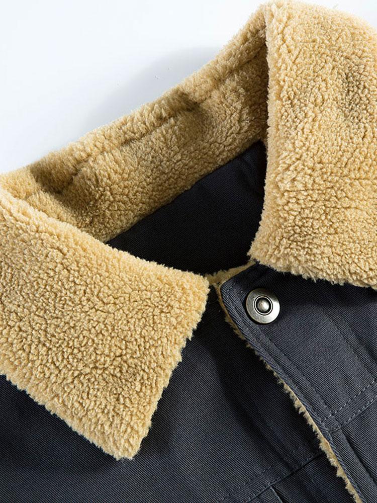Teddygefütterte Chino-Jacke & Chino Cargo Jogginghose
