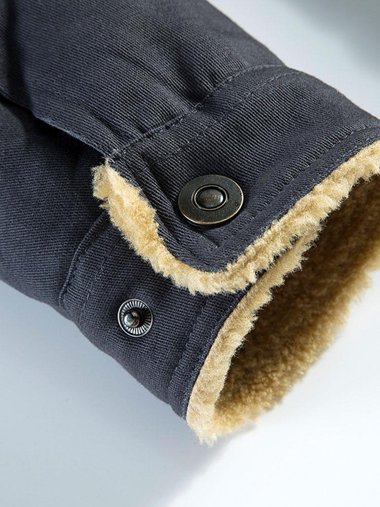 Teddygefütterte Chino-Jacke & Chino Cargo Jogginghose