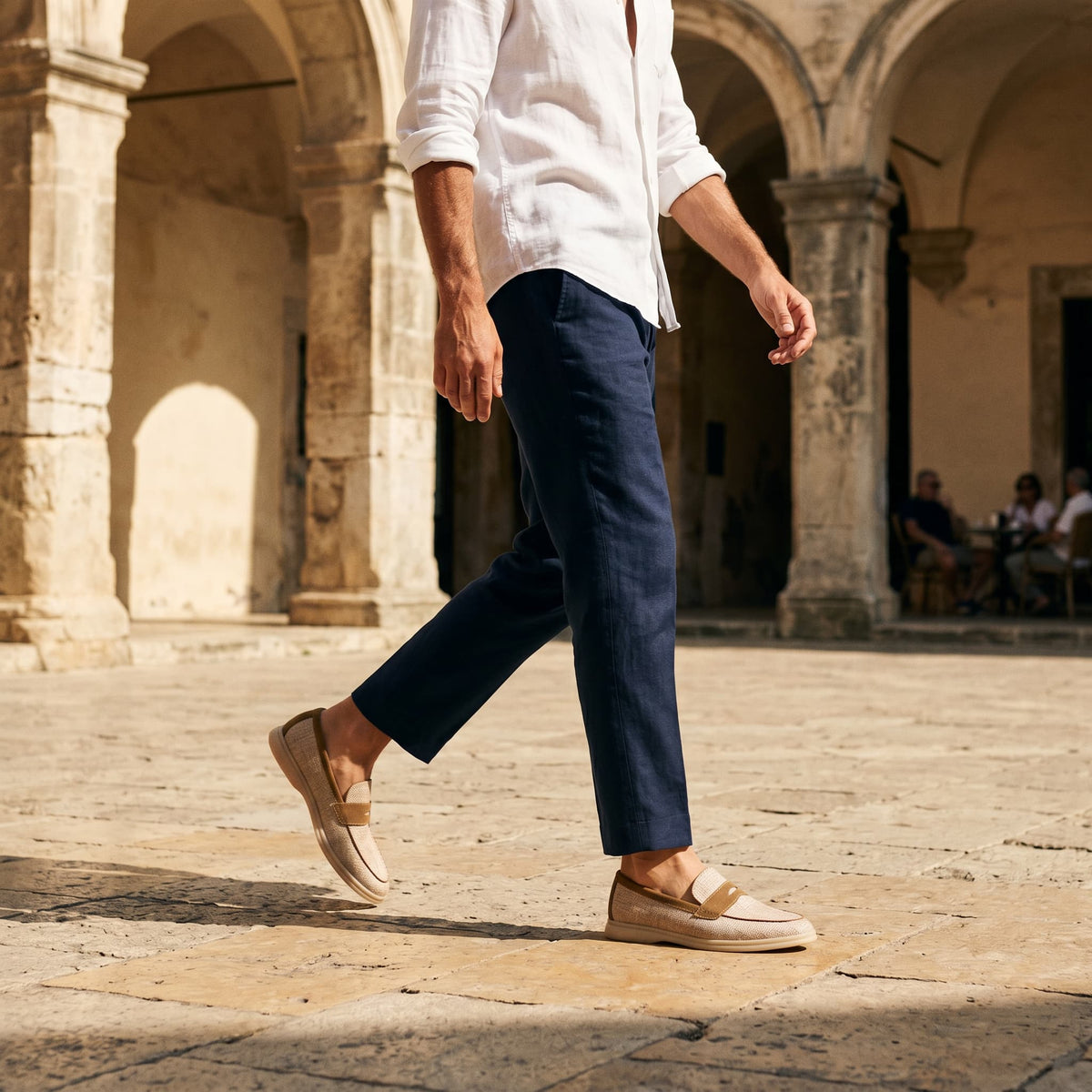 The Rapallo Linen Penny Loafer