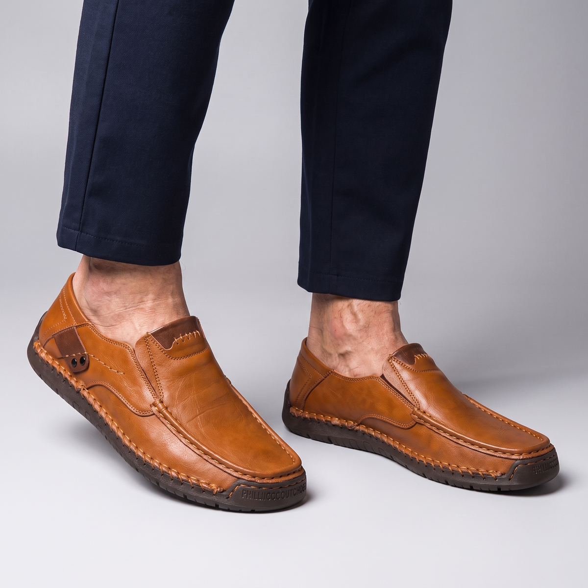 Milan Slip-On Leather Loafers